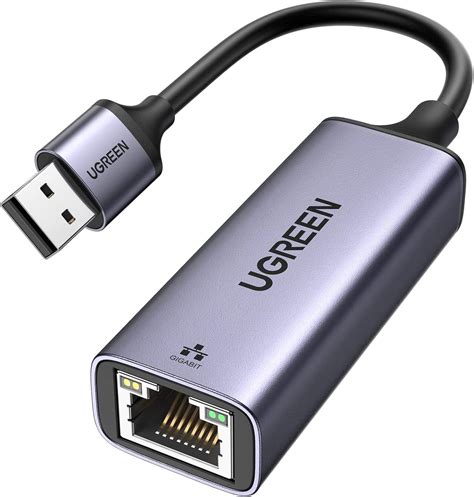 UGREEN USB 3.0 Ethernet Adapter USB 3.0 to Network 1000Mbps Gigabit RJ45 LAN Adapter Converter ...