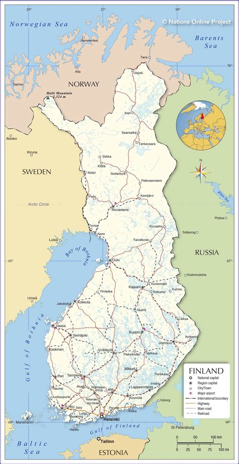 Bản đồ Phần Lan Địa Ốc Thông Thái