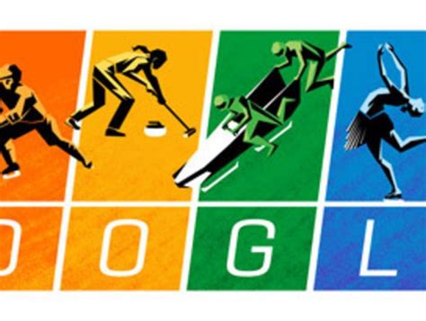 Sochi 2014 La carta olímpica y bandera Gay el Doodle de Google