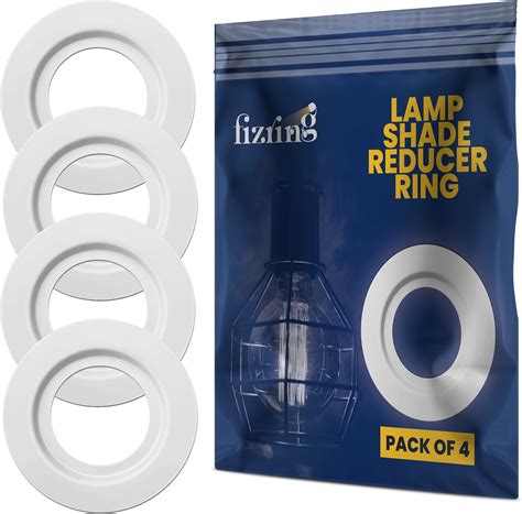 Fizring Lampshade Reducer Ring Pack Of 4 — Metal Light Fitting Lamp