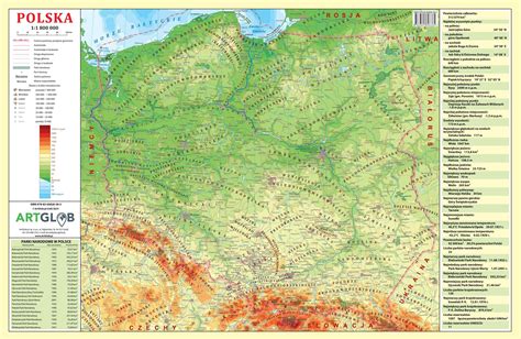 Polska Fizyczno Administracyjna Mapa Dwustronna Podk Adka Na Biurko