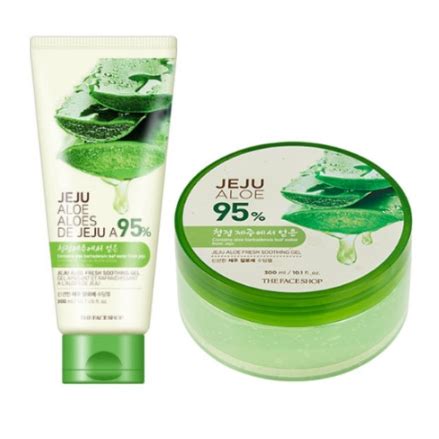 The Face Shop Jeju Aloe Fresh Soothing Gel Jar Tube Type Ml