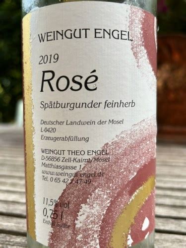 Theo Engel Spätburgunder Feinherb Rosé Vivino US