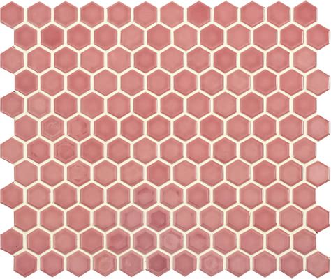 Mini Pink Gloss Hexagon Hyperion Tiles