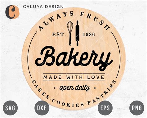 Bakery Kitchen Sign Svg Cut File For Cricut Cameo Silhouette Etsy