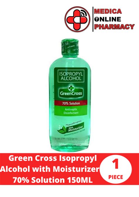 Green Cross Isopropyl Alcohol With Moisturizer Hypoallergenic 70