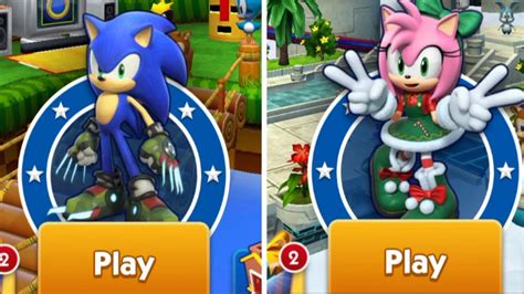 Boscage Maze Sonic VS Jingle Belle Amy I Sonic Dash YouTube