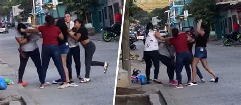 VIDEO Por El Amor De Un Hombre Mujeres Se Van A Los Golpes En Plena