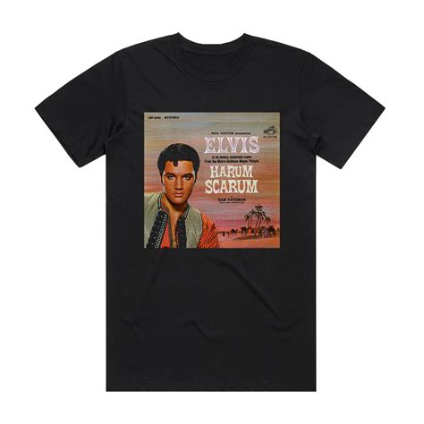 Elvis Presley Harum Scarum Album Cover T Shirt Black ALBUM COVER T SHIRTS