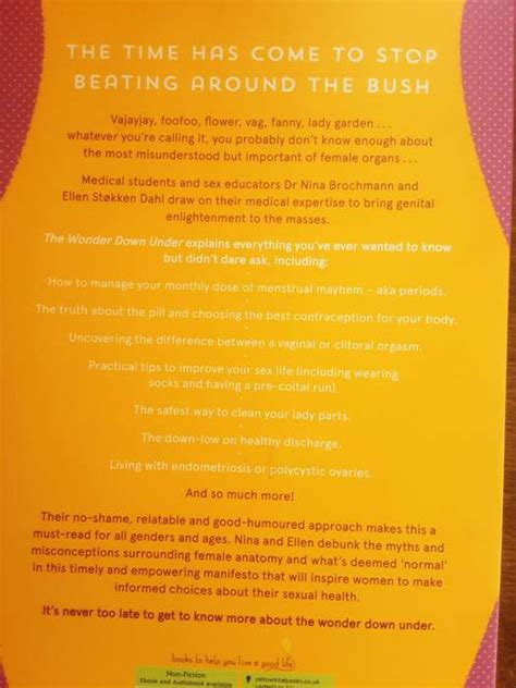 Health Mind Body The Wonder Down Under A Users Guide To The Vagina By Dr Nina Brochmann For