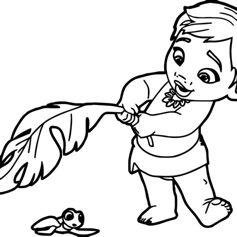 Moana Coloring Pages Free At Free Printable