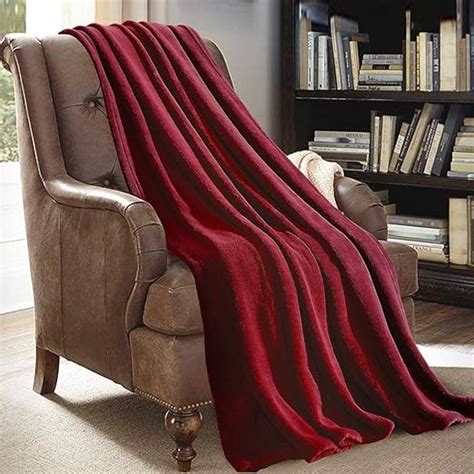 burgundy throw blanket