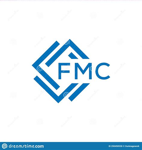 Fmc Letter Logo Design On White Background Fmc Creative Circle Letter