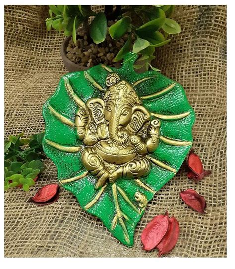 Golden Patta Ganesh Wall Hanging For Home Size 7 At Rs 85piece In