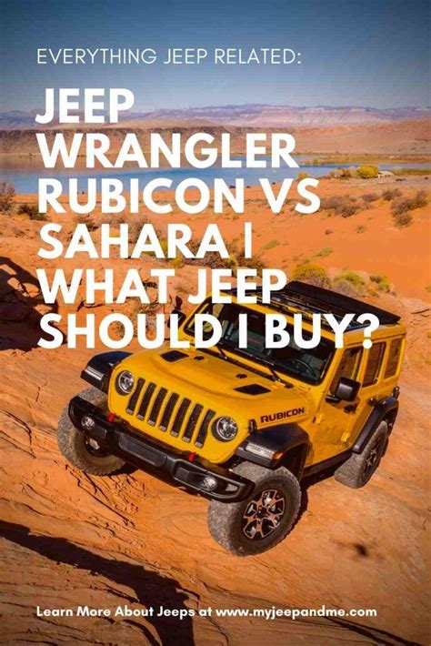 Jeep Wrangler Rubicon Vs Sahara Comparison