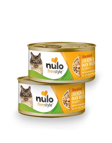 Nulo Freestyle Wet Cat Food Shredded Chicken And Duck 3oz Can Howl