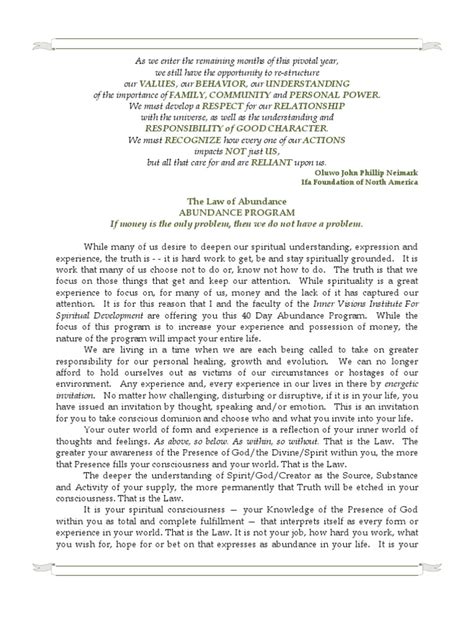 Abundance Principles | PDF | Consciousness | Spirituality 