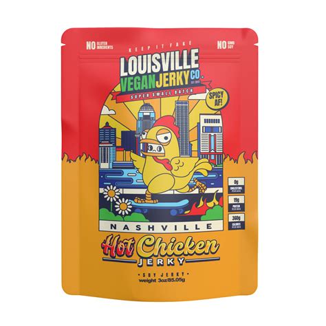 Nashville Hot Chicken Louisville Vegan Jerky Company