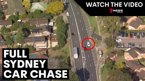 Watch: Incredible footage of police car chase through Sydney | 7NEWS