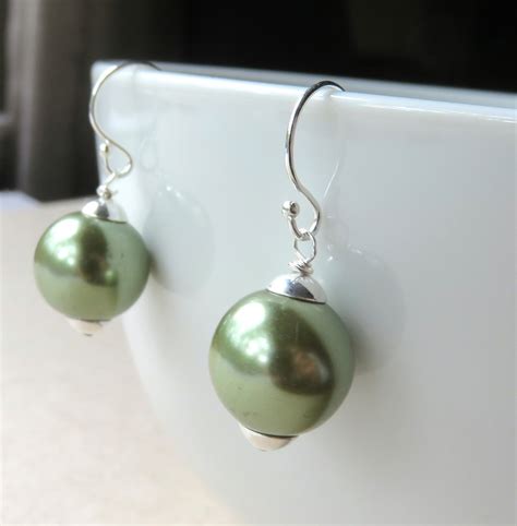 Pearl Drop Earrings Modern Pearl Earrings By Jemsbyjbweddings