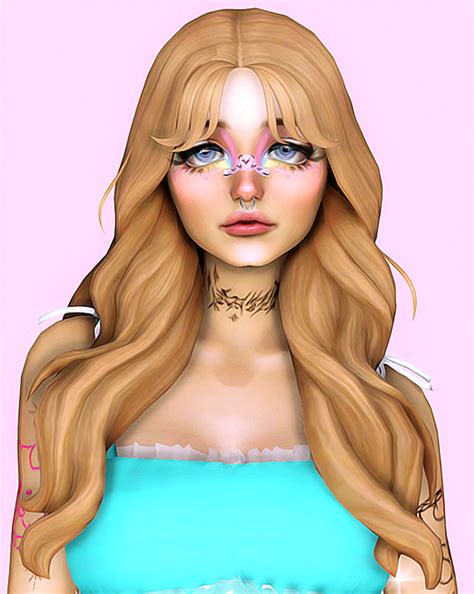 Venus Hair Kamiiri Sims Aurora Hair Sims 4