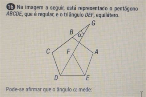 Solved G Na Imagem A Seguir Est Representado O Pent Gon Geometry