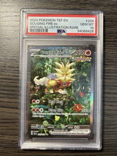 2024 Pokemon Temporal Forces Gouging Fire Ex 204 PSA 10 94068426 EBay