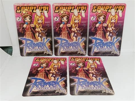 Philippine Ragnarok Online Top Up Plastic Cards Hobbies Toys