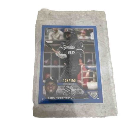 Topps Chrome Logofractor Luis Robert Blue Chicago White Sox