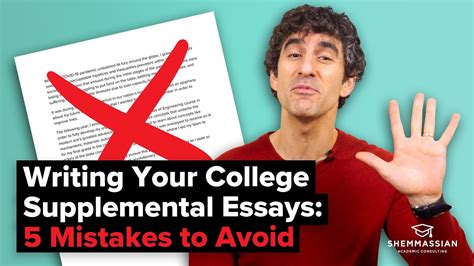 How To Write Your College Supplemental Essays Mistakes To Avoid