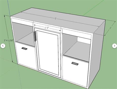 Lorex Center Fridge Cabinet Dfs Designs