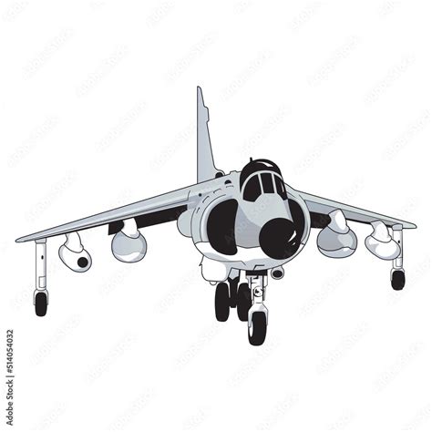 Air Transport Military Fighter Usaf Aviation Jet Aircraft Cartoon