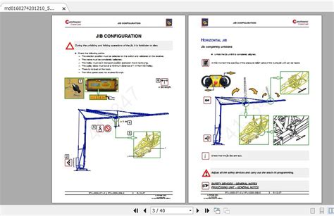 Manitowoc Potain Tower Crane IGO 42 Full Manuals