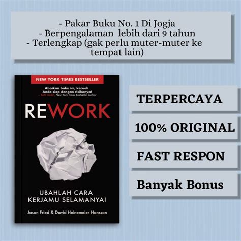 Jual Buku Rework Shopee Indonesia