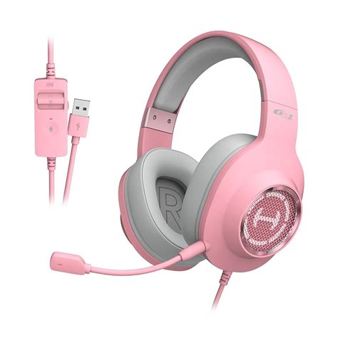 Headset Gamer Gatinho Edifier G2ii Pink Cat Rgb 71 Virtual Patoloco