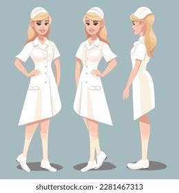 Blonde Nurse Vector Illustration Art Stock Vector Royalty Free 2281467313 Shutterstock