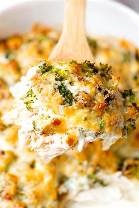 Broccoli Chicken Casserole With Cream Cheese And Mozzarella Chicken