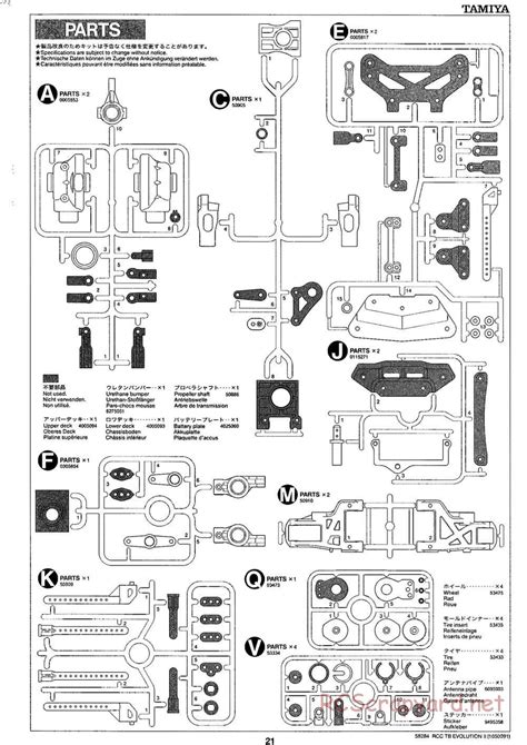 Tamiya Manual Tb Evolution Ii Chassis Rcscrapyard Radio