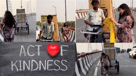 Woman S Act Of Kindness Towards Rickshaw Puller Divides Internet Viral