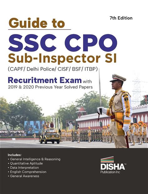 Buy Guide To SSC CPO Sub Inspector SI CAPF Delhi Police CISF BSF