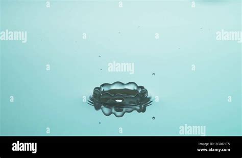 Water Drop Splash in Slow Motion Stock Video Footage - Alamy