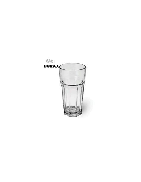 Vaso Durax Facetado De 330 Ml Trago Largo