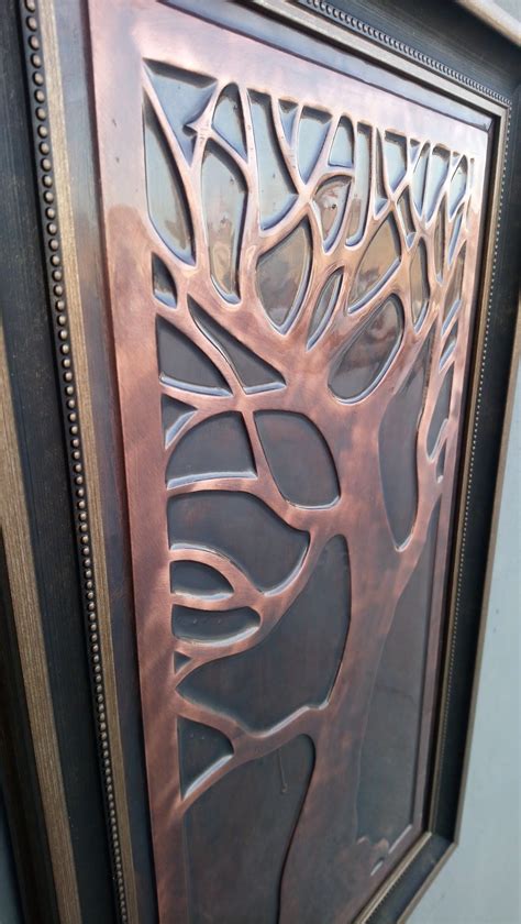 Tree Copper Wall Art Wall Decor Home Decor Copper Home Etsy Copper