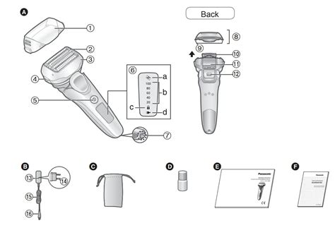 Panasonic ES LV69 Rechargeable Shaver Instruction Manual