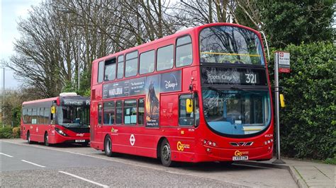 Full Journey On The Route 321 WVL294 LX59CZM Volvo B9TL Wright