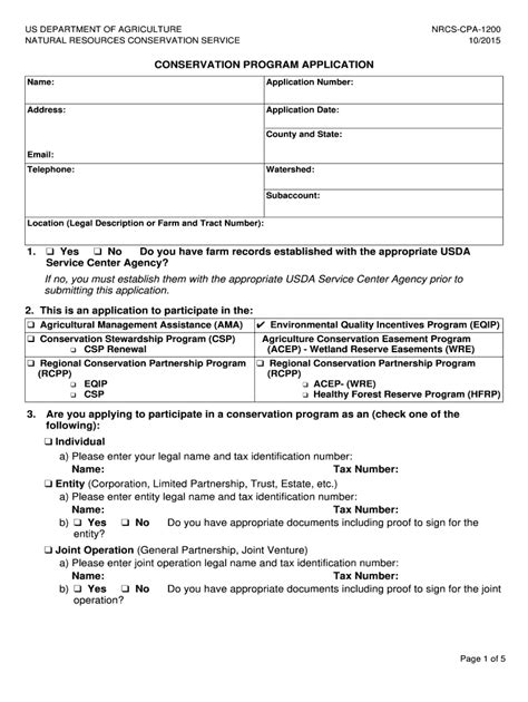 Usda Nrcs Cpa Fill And Sign Printable Template Online Us