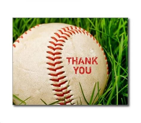 Baseball Thank You Cards Printable Free Web Beginning At Bar Or Bat