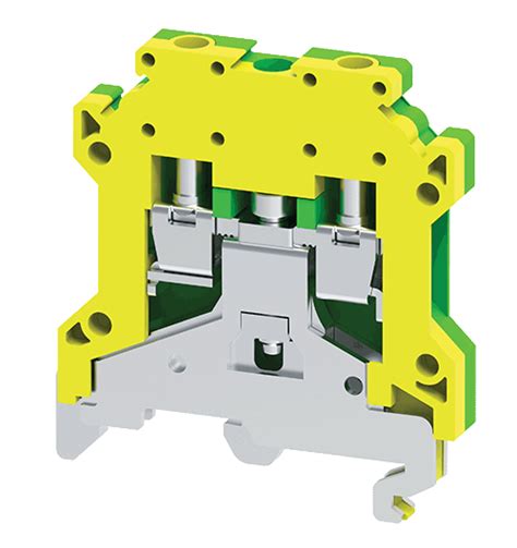 Cgt4u 4 Sqmm Ground Earth Terminal Blocks For Multi Rail Mounting