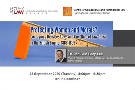 Cuhk Law Cctl Seminar ‘protecting Women And Morals Contagious