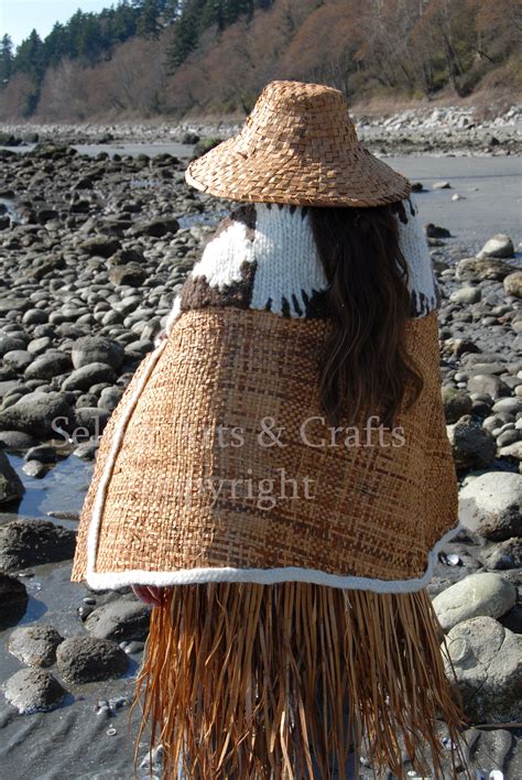 Cedar Bark Cape Hat And Skirt Fashion Illustration Dresses Native